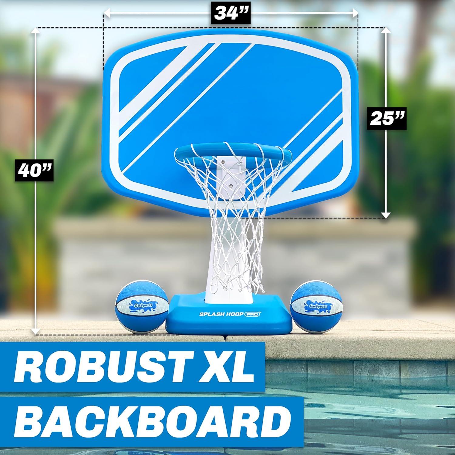 Juego de Baloncesto Acuático GoSports Splash Hoop PRO Azul