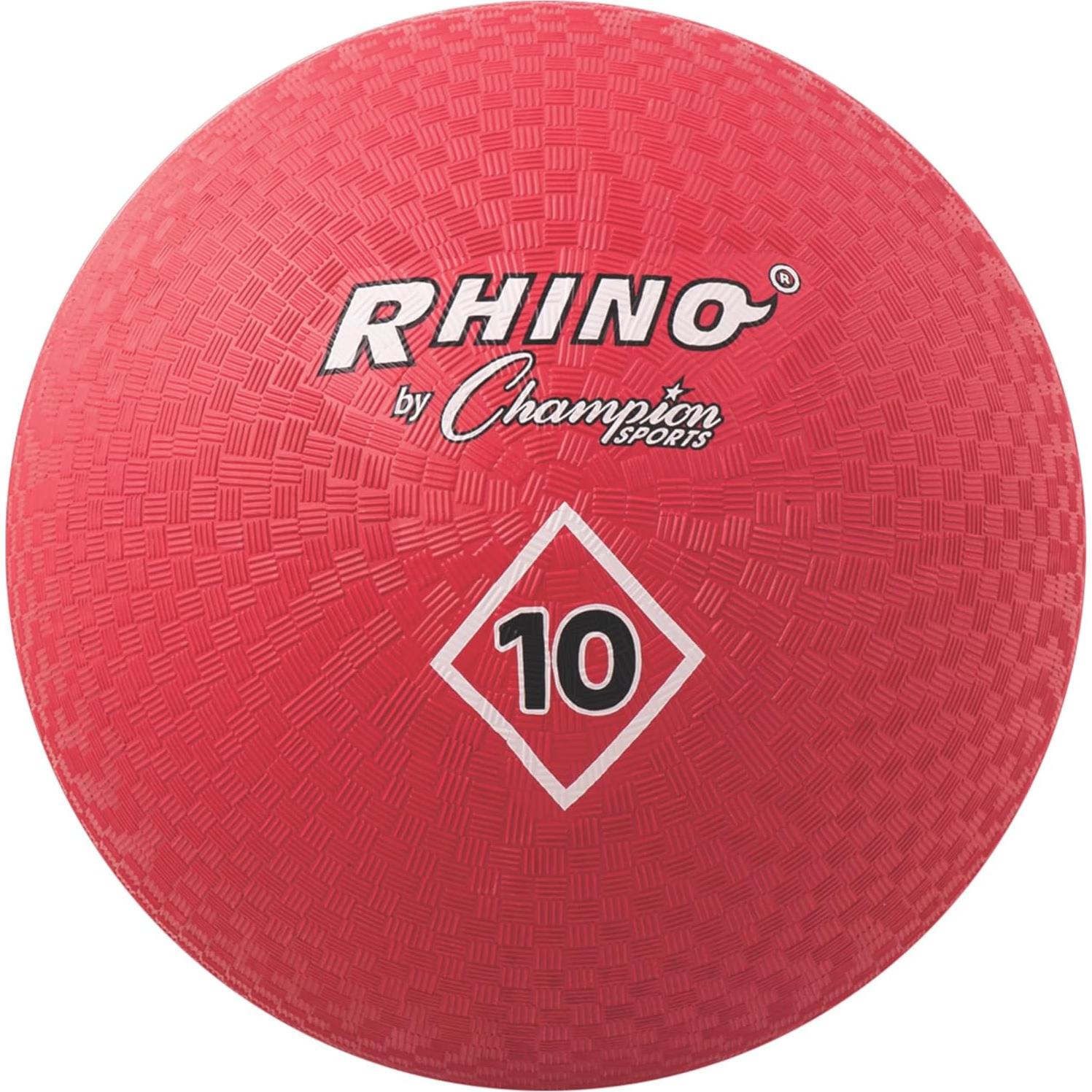 Pelota de Patio Champion Sports 10" Roja - Nylon 2 Capas