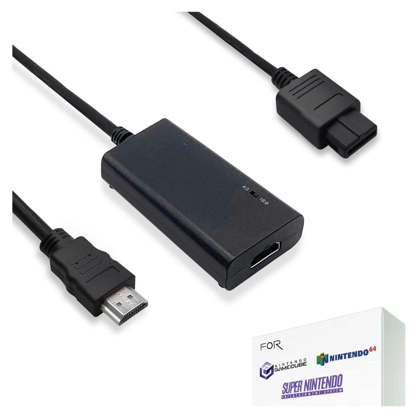 Cable HDMI 3-en-1 para GameCube, N64 y SNES - LevelHike