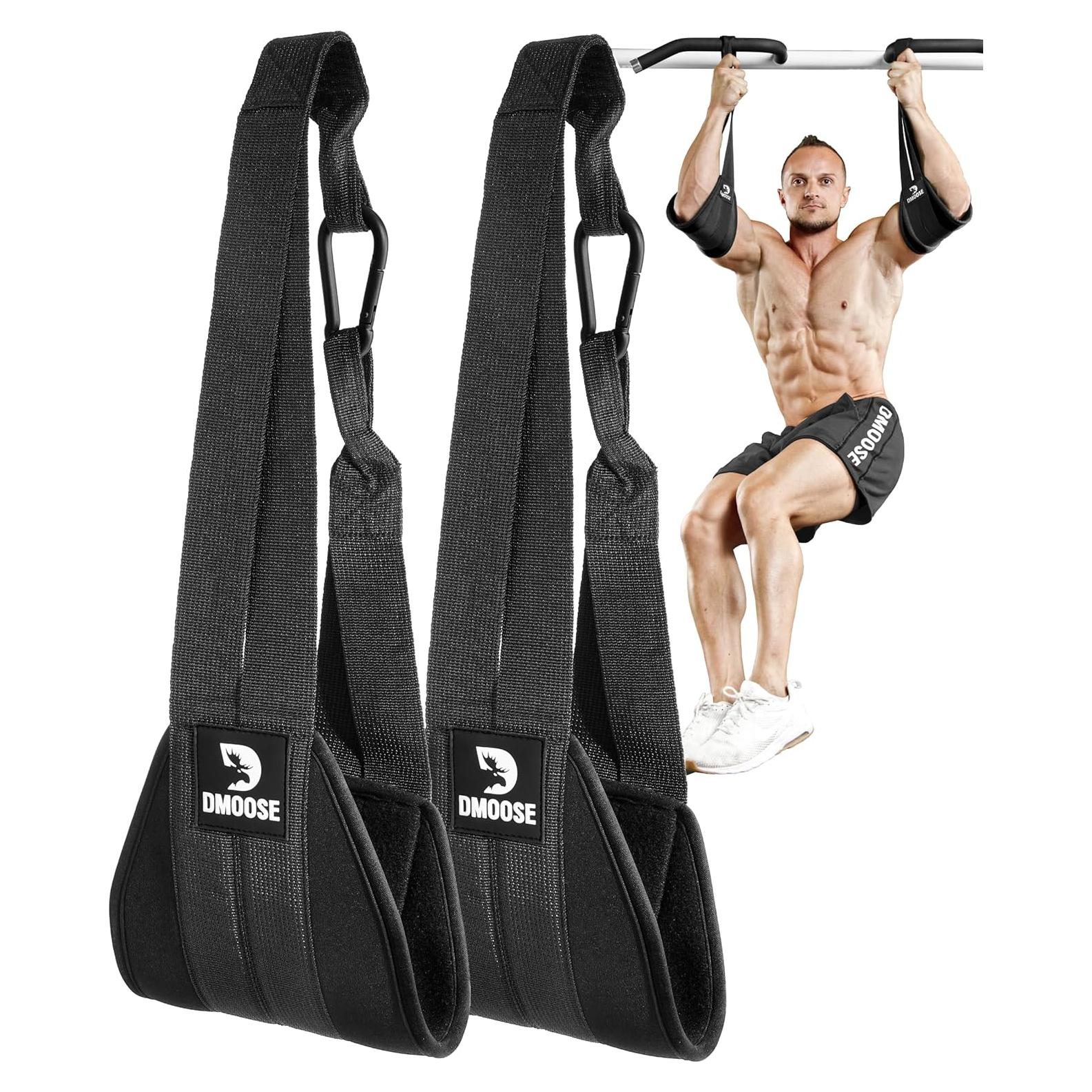 Cintas Abdominales Colgantes DMoose - Soporte 150 kg, Neopreno