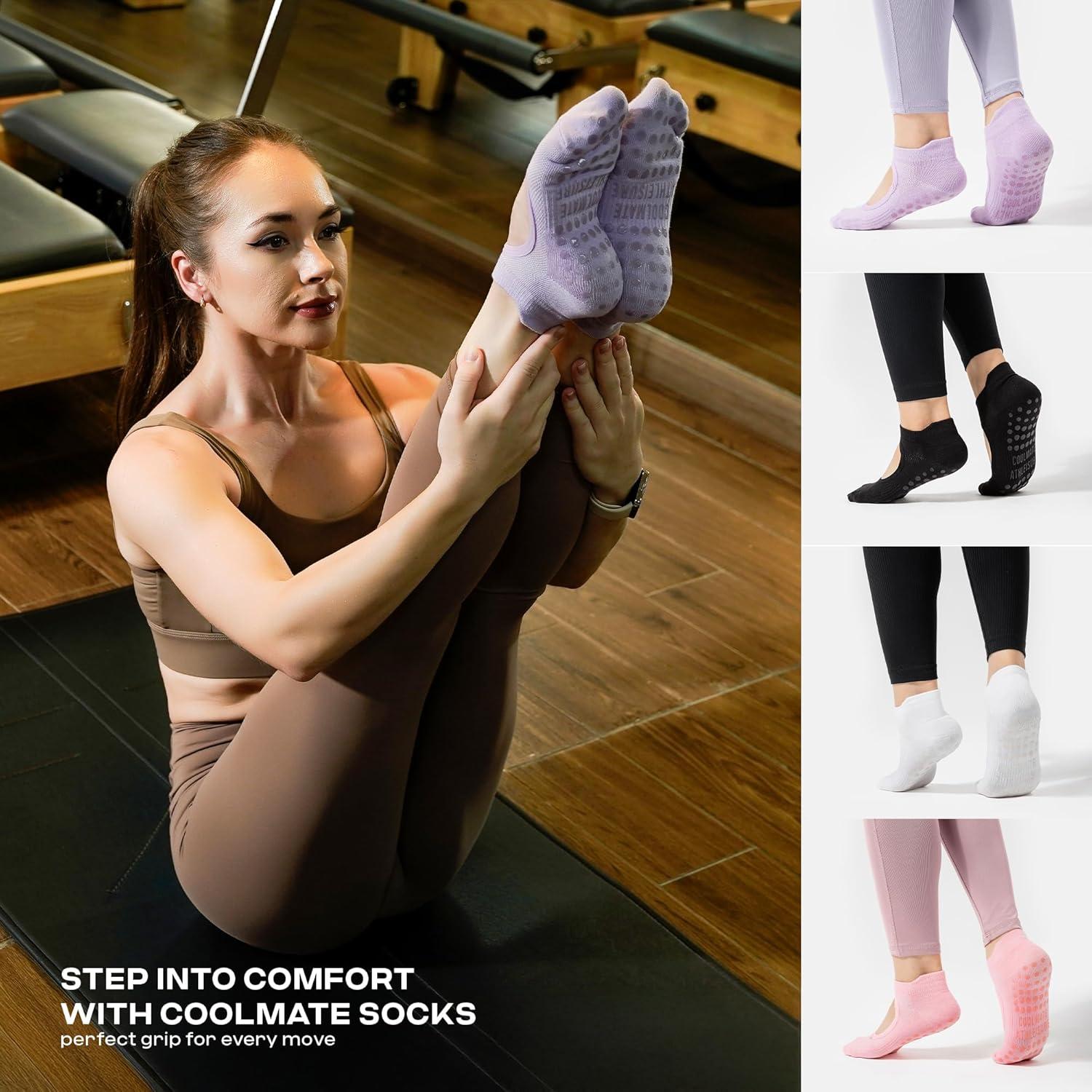 Calcetines COOLMATE Antideslizantes para Pilates y Yoga - Mujeres