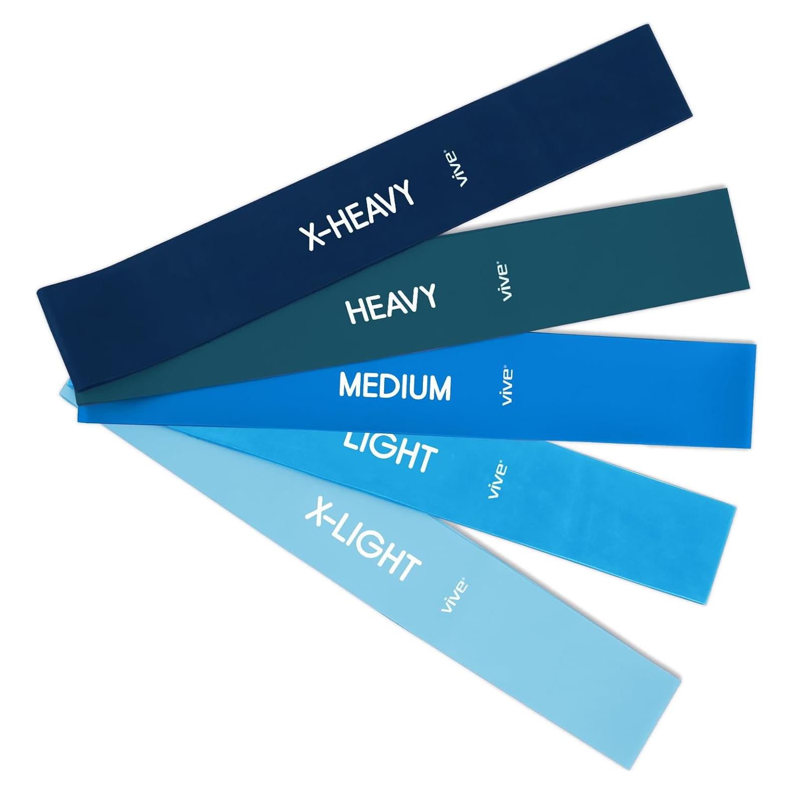 Bandas de Resistencia Vive 5 Piezas - Estiramiento y Tonificación