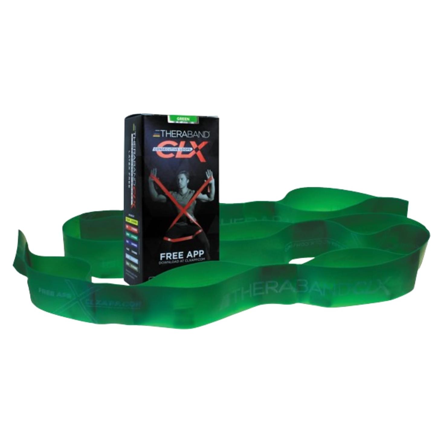 Banda de Resistencia THERABAND CLX Verde Pesada 1.52m
