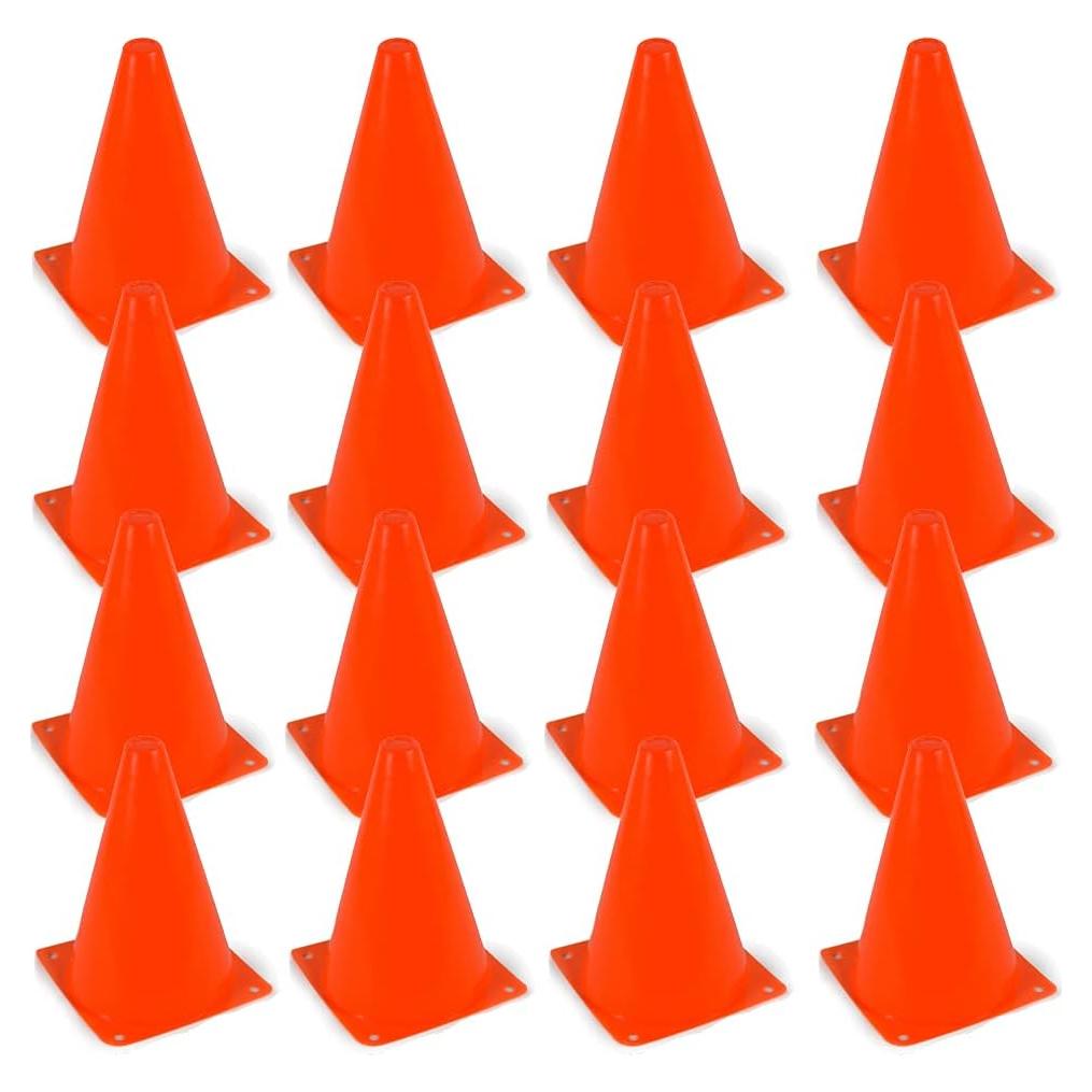 Conos de Entrenamiento TNZMART 18 cm Plástico Agilidad Fútbol