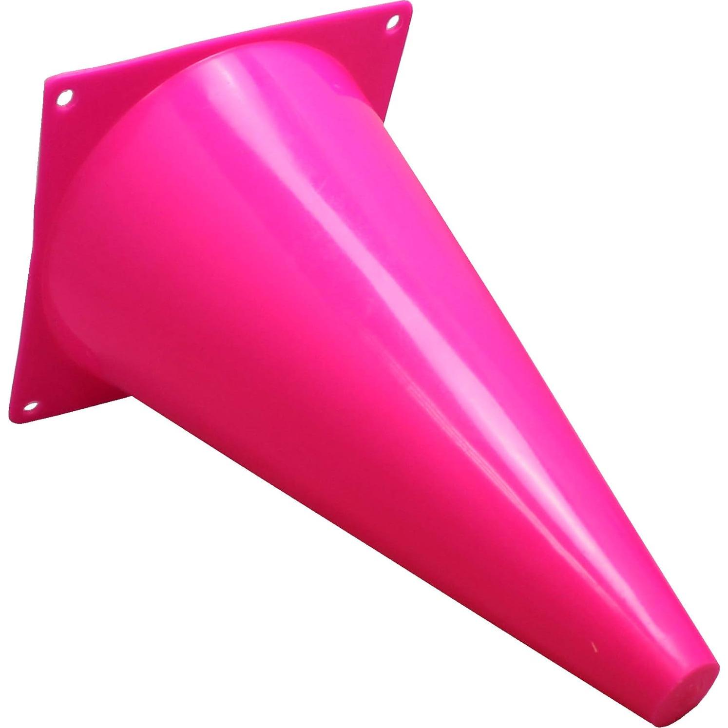 Set de 10 Conos de Marcado Rosa Fluorescente 22.86 cm