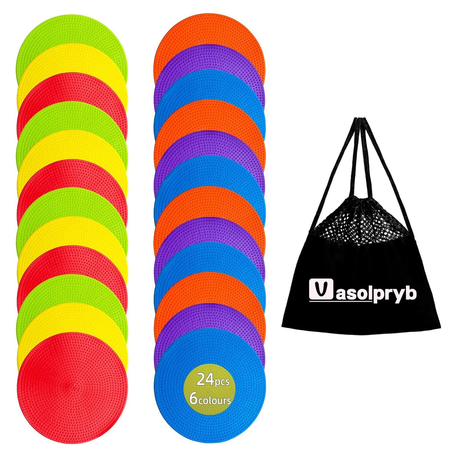 Marcadores de Puntos Vasolpryb 12 cm Antideslizantes 24 Piezas