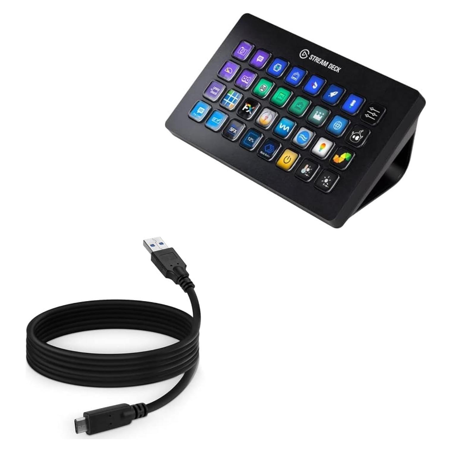 Cable USB 3.0 BoxWave para Elgato Stream Deck XL - 1.83m