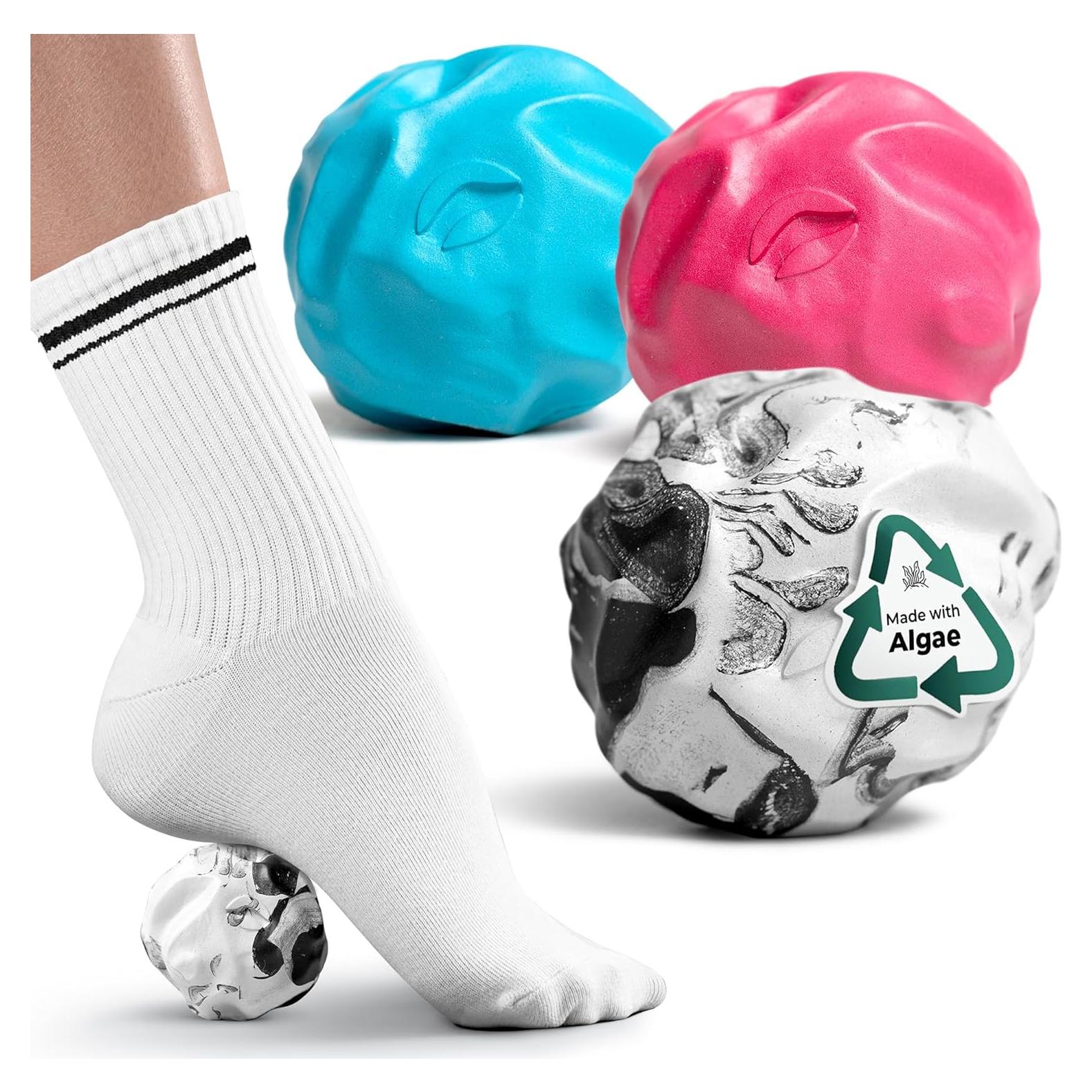 Rodillo de Masaje Oceanfoam Wave - Paquete de 3 Pelotas 5.8cm