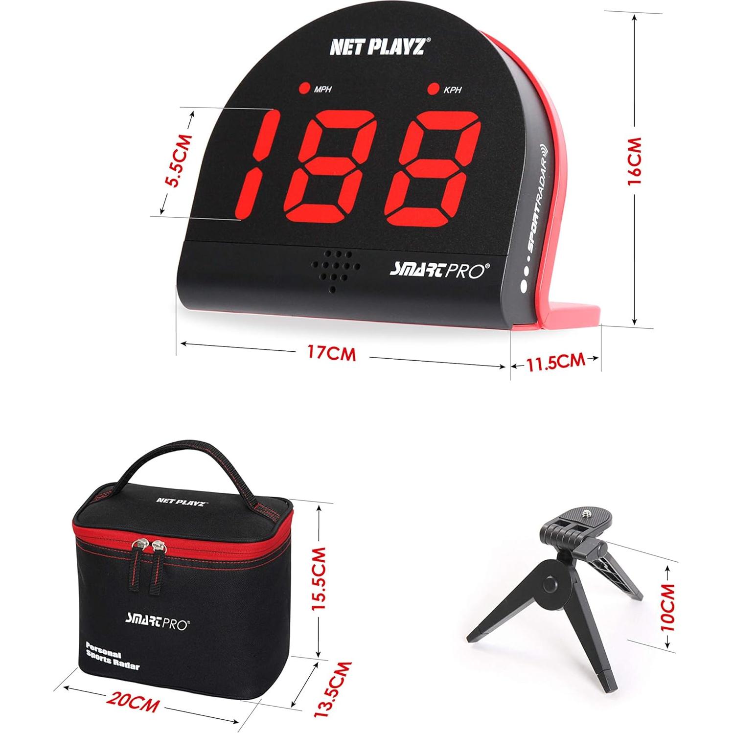 Radar de Velocidad NET PLAYZ ODIS-06-R1 Multi-Deportes