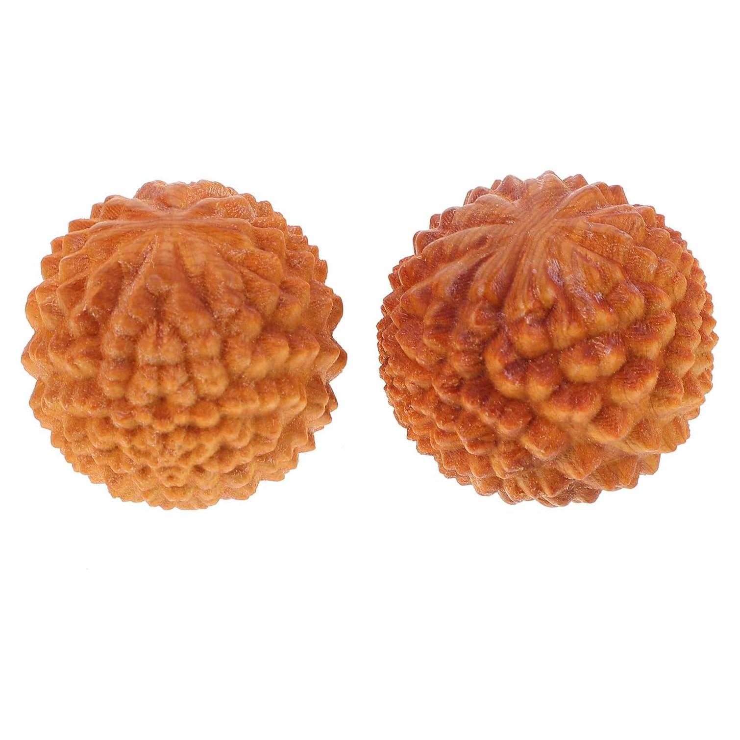 Bolas de Masaje de Madera LALAFINA 4 cm para Ejercicio de Mano