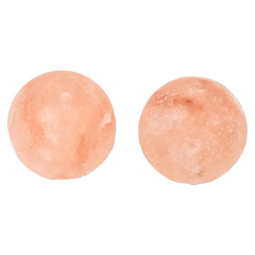 Kit de Masaje con Piedras de Sal del Himalaya QYLHH 2 Pcs 5x5cm