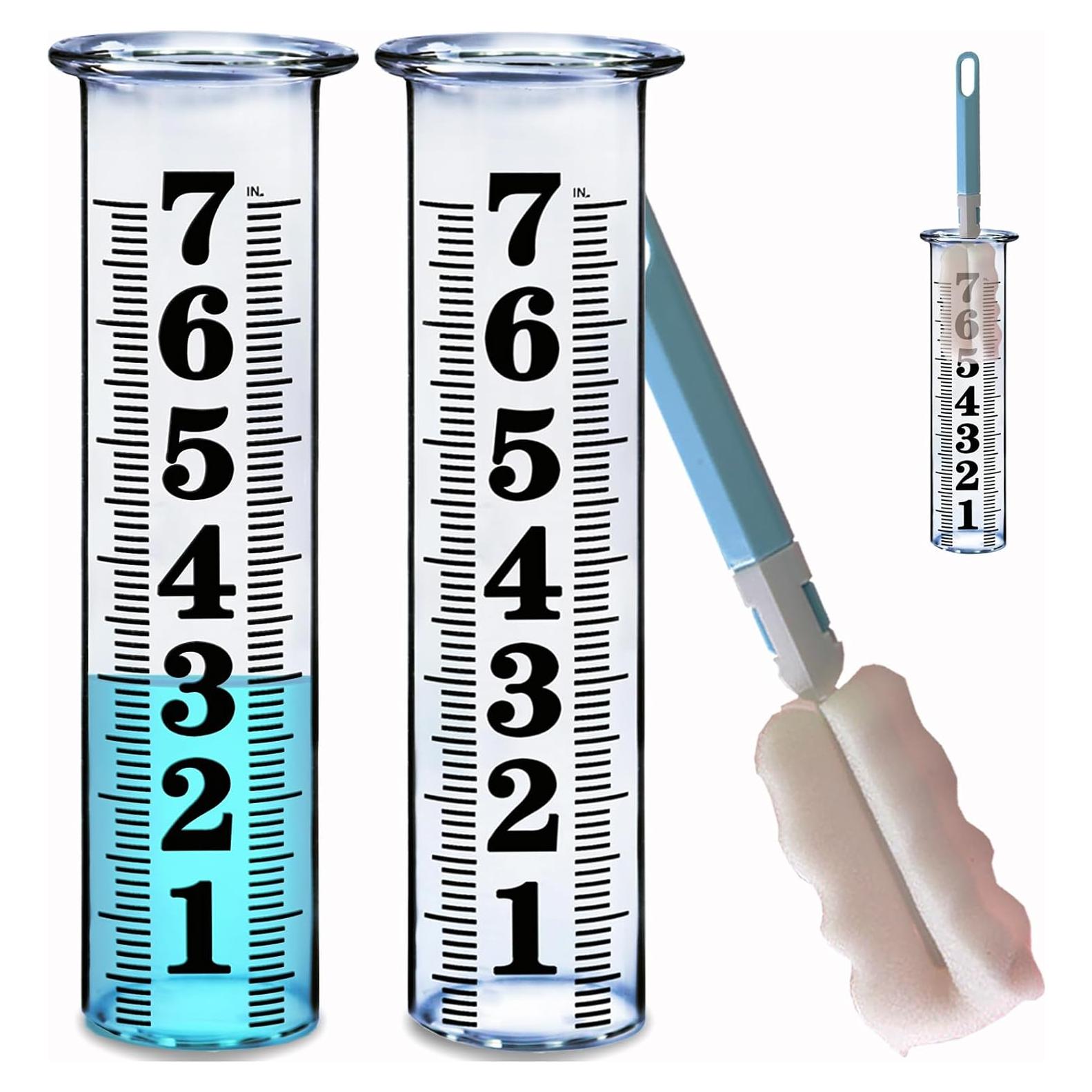 Tubo de Reemplazo para Pluviómetro JMBay - 2 Unidades + Cepillo