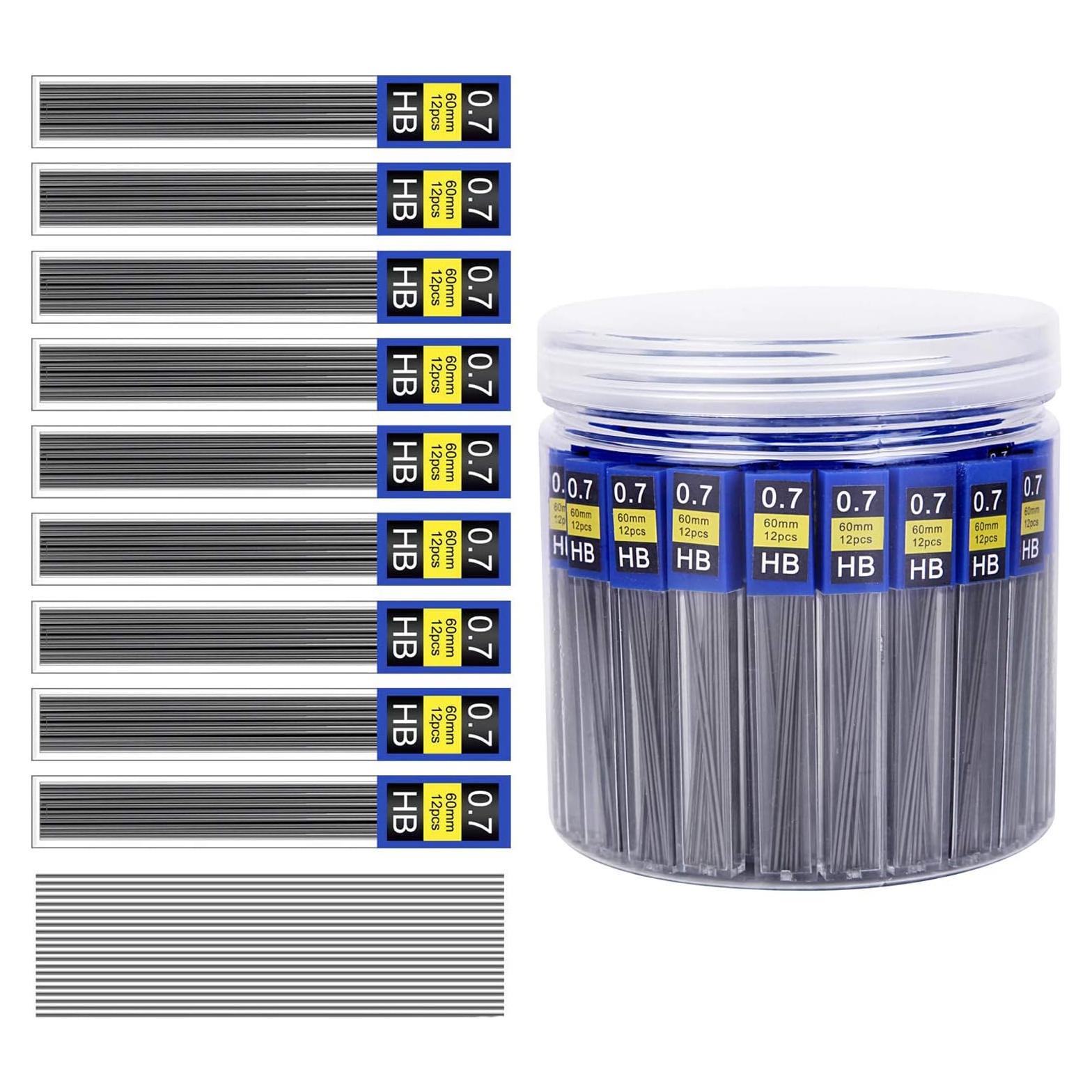 Recargas de Plomo Morepack 0.7 mm HB - 840 Piezas en 70 Tubos