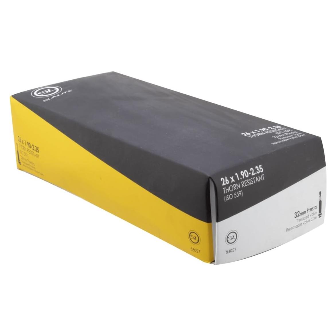 Tubo de Válvula Presta Sunlite 26" Resistente a Espinas