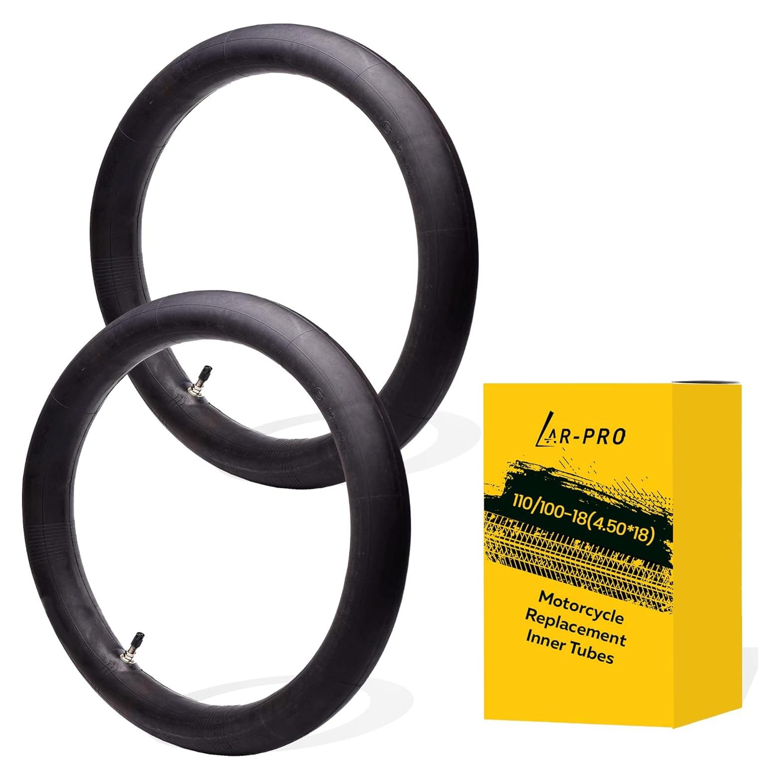Paquete de 2 Tubos Internos AR-PRO 110/100-18 Caucho Butílico