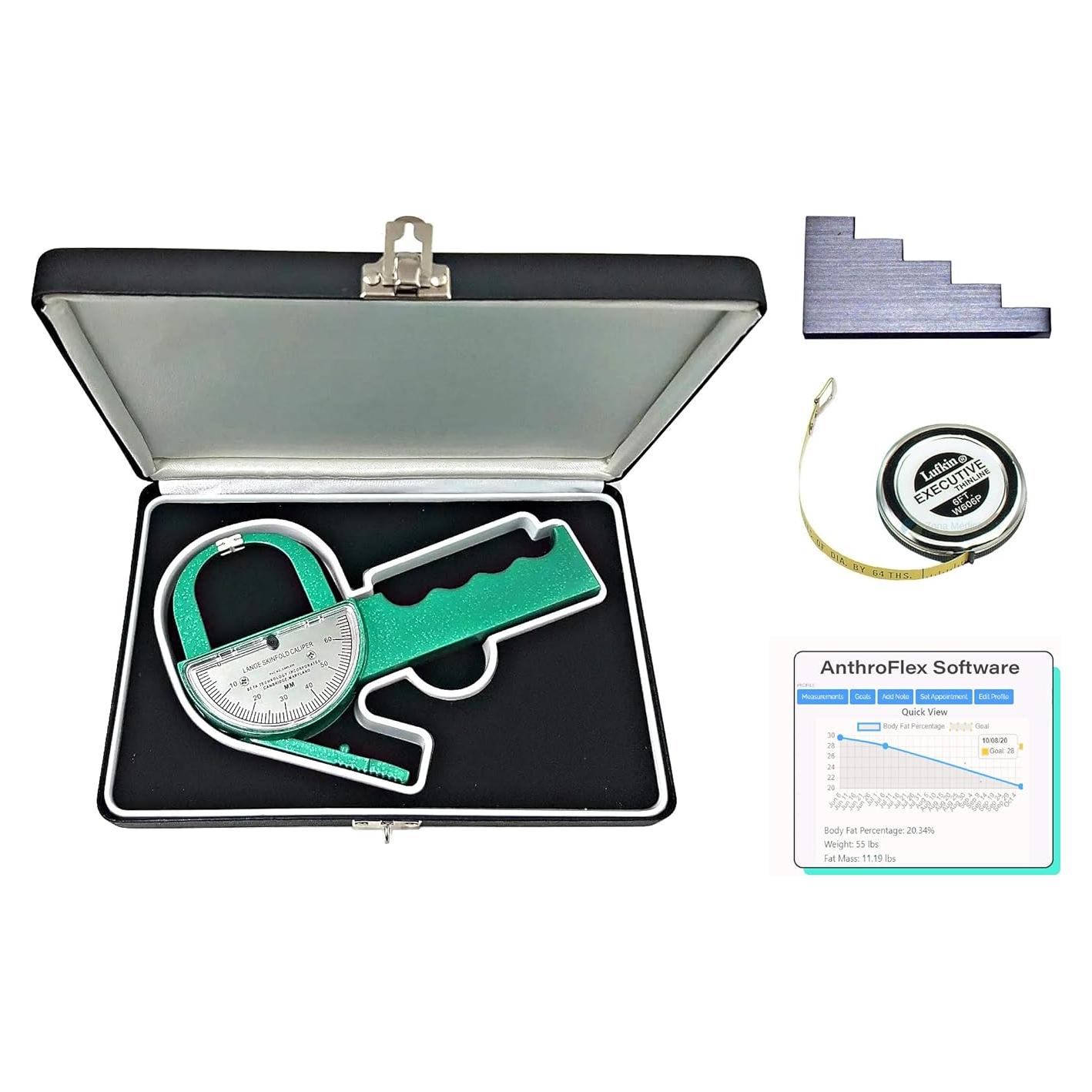 Kit Pro Calibrador de Pliegues Cutáneos Lange con Cinta Métrica