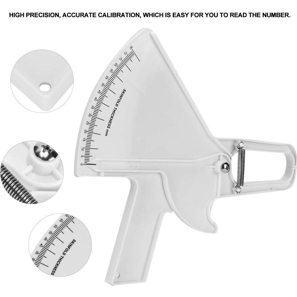 Calibrador de Grasa Corporal FLaig Blanco - Precisión y Portátil