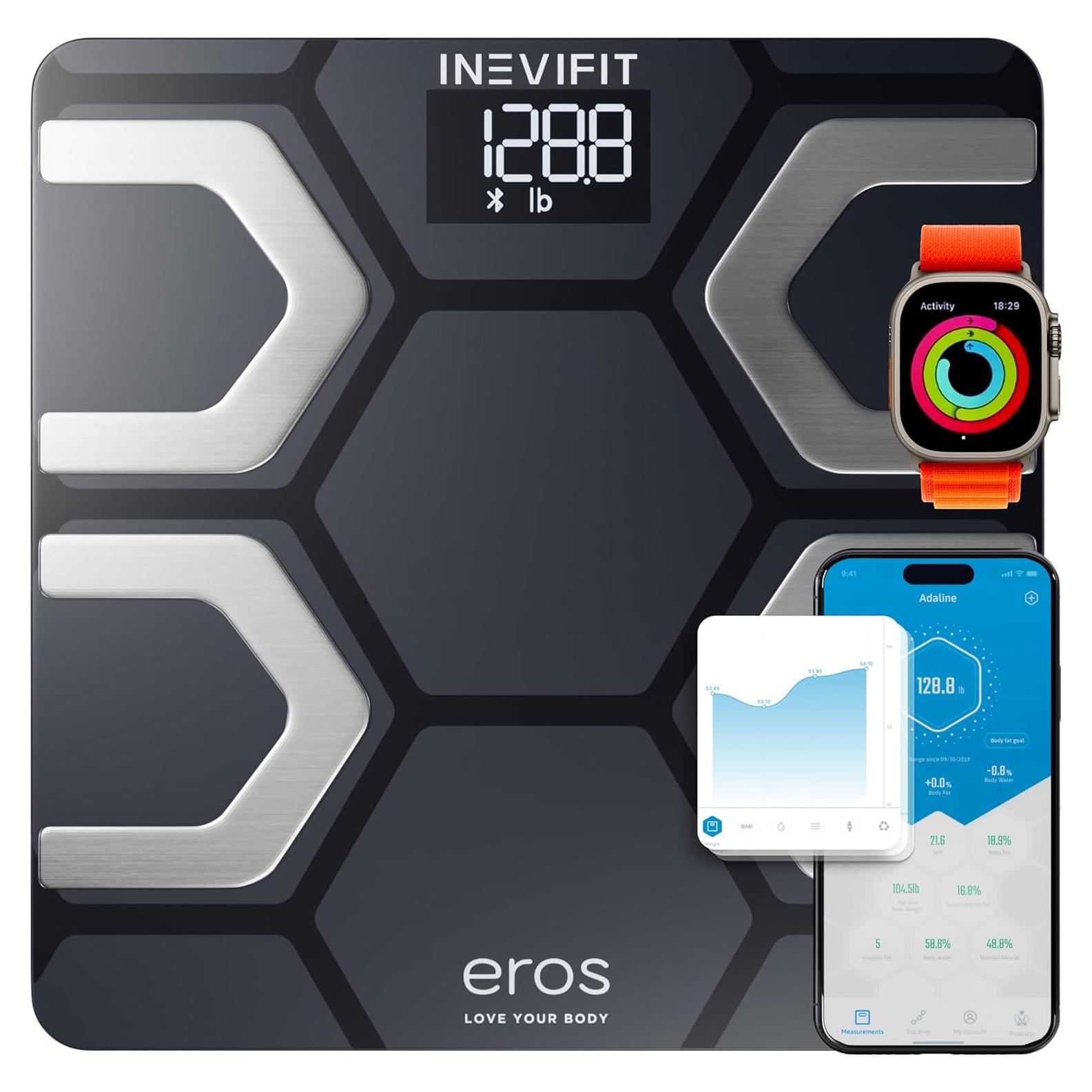 Báscula de Grasa Corporal INEVIFIT EROS Bluetooth 181.4 kg