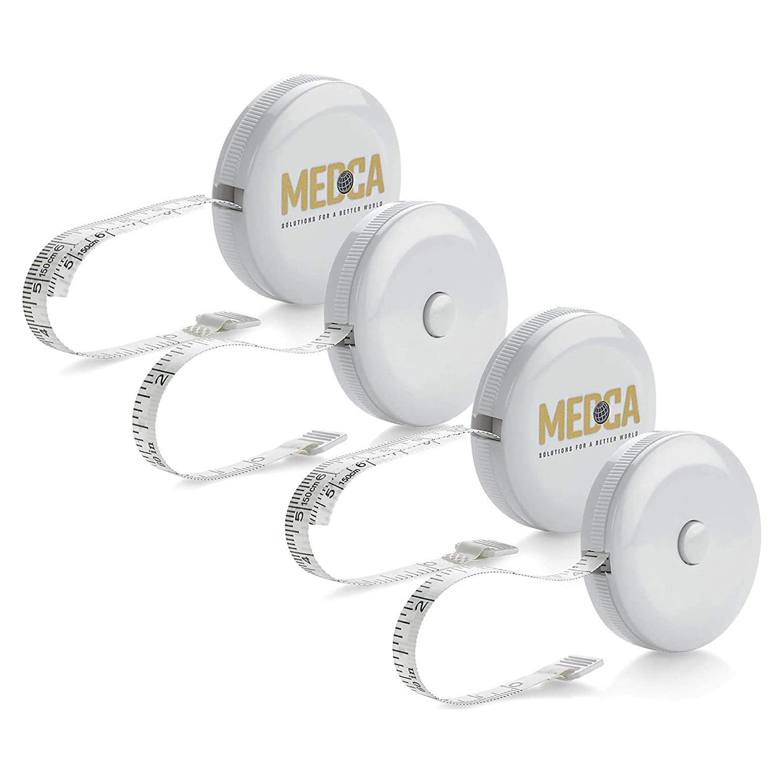 Cinta Métrica Corporal MEDca - Paquete de 4, Precisa y Duradera
