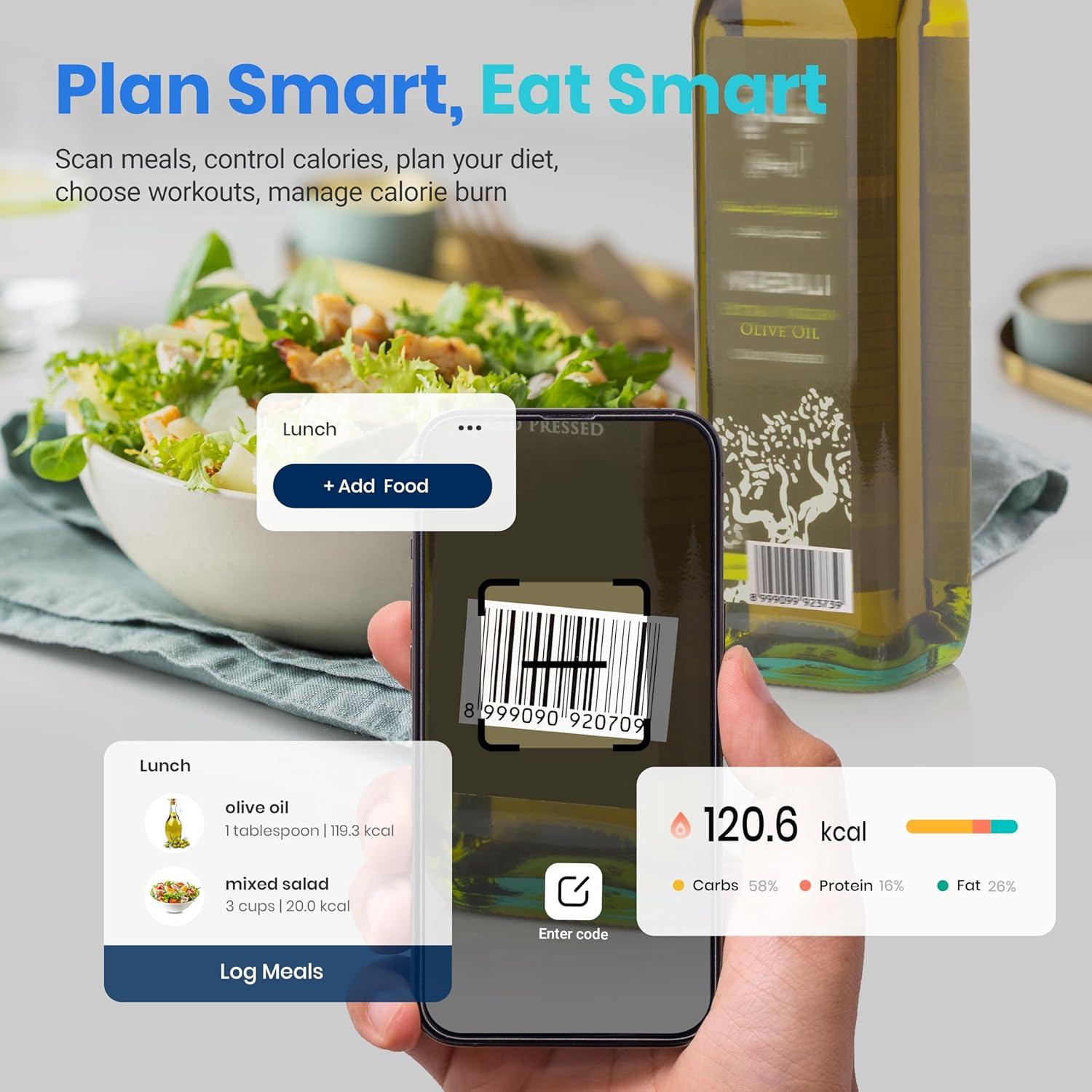 Báscula Inteligente Etekcity EFS-A591S-KUS para Peso y Grasa