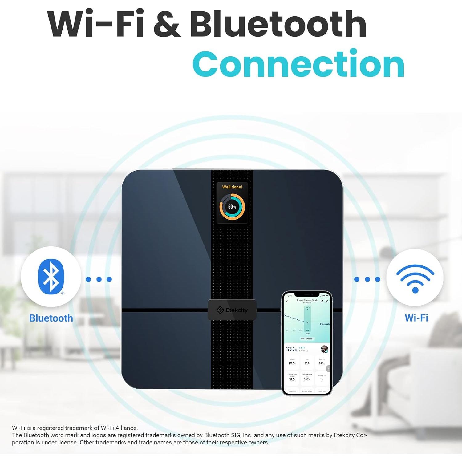 Báscula Inteligente Etekcity EFS-A591S-KUS para Peso y Grasa