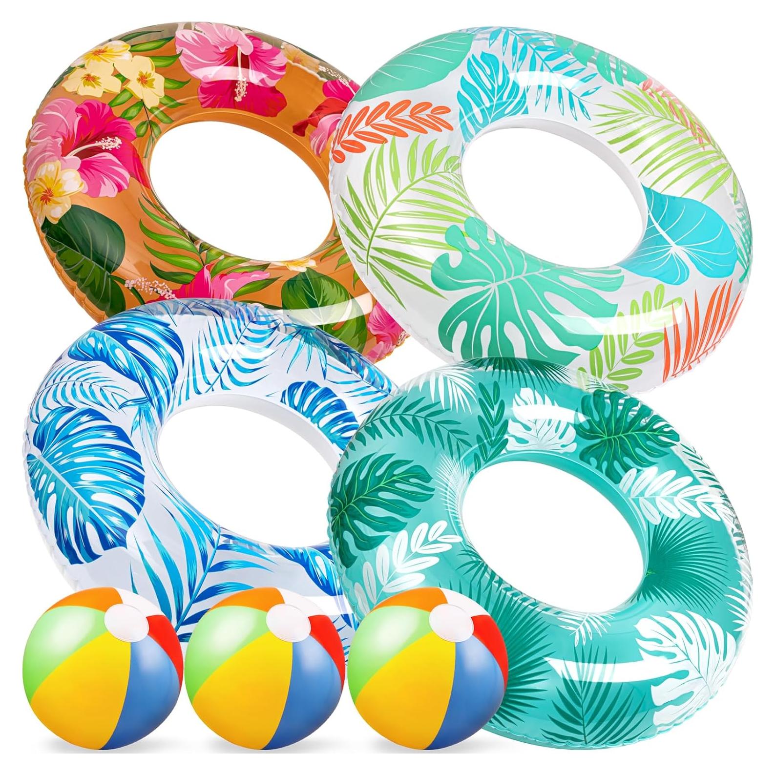 Conjunto de Flotadores de Piscina 90shine Luau 7PCS Multicolor