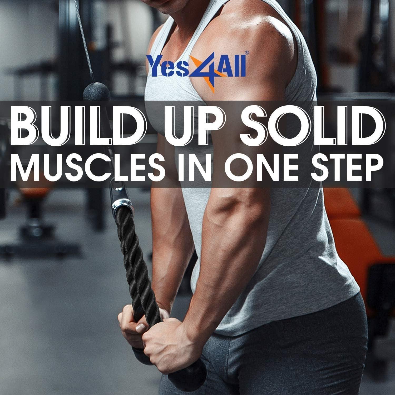 Yes4All Accesorios para Máquina de Cable Tricep 68.58 cm