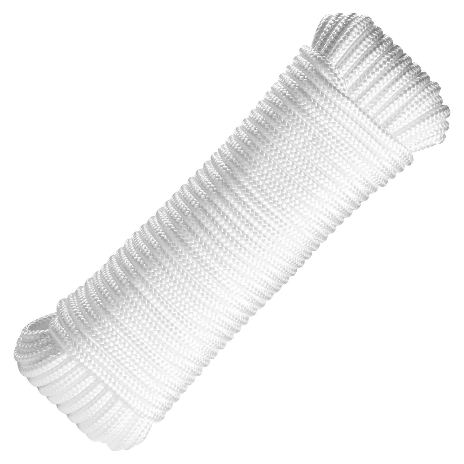 Cuerda de Nylon Paracord 550 RamPro 80 pies 6.35 mm Blanca