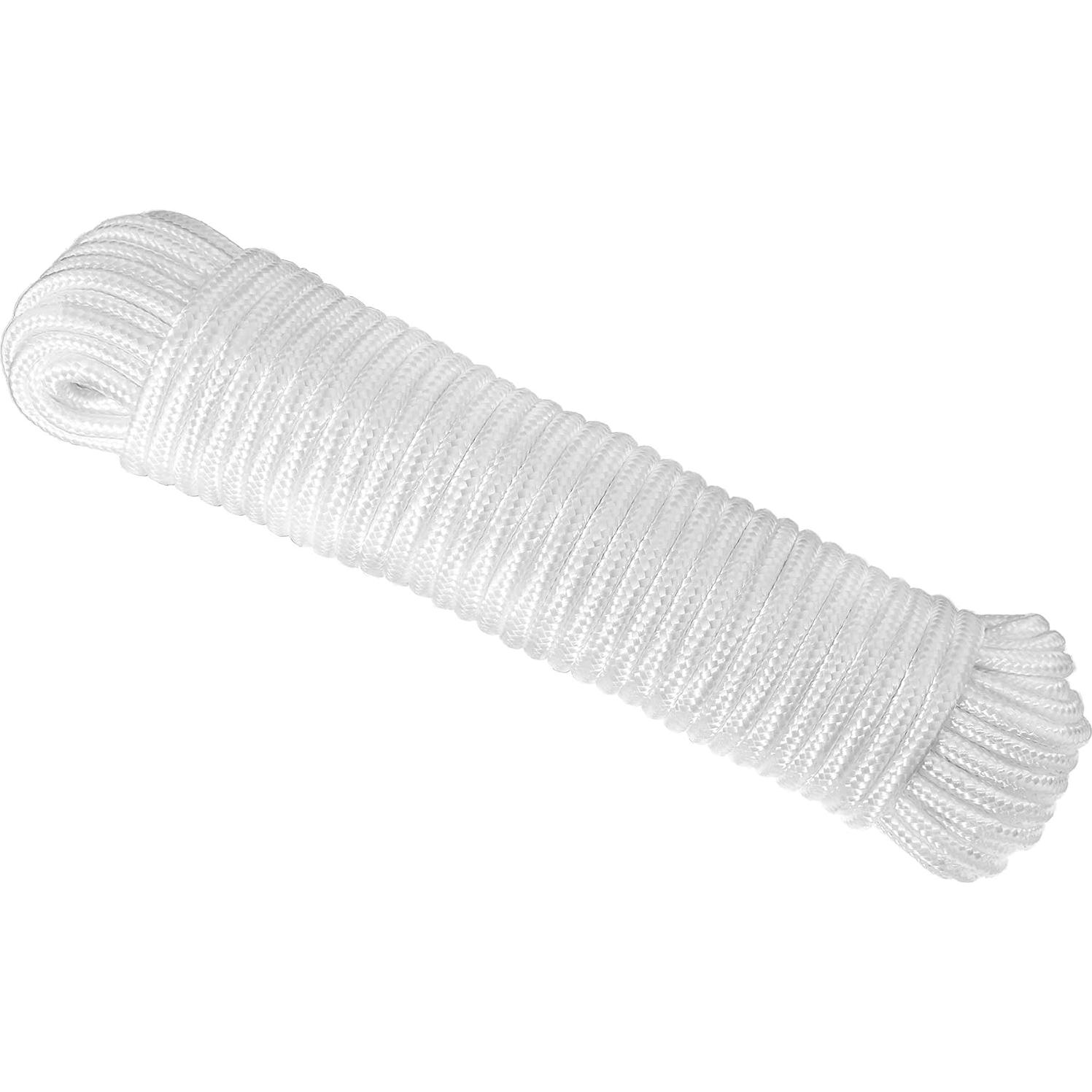 Cuerda de Nylon Paracord 550 RamPro 80 pies 6.35 mm Blanca