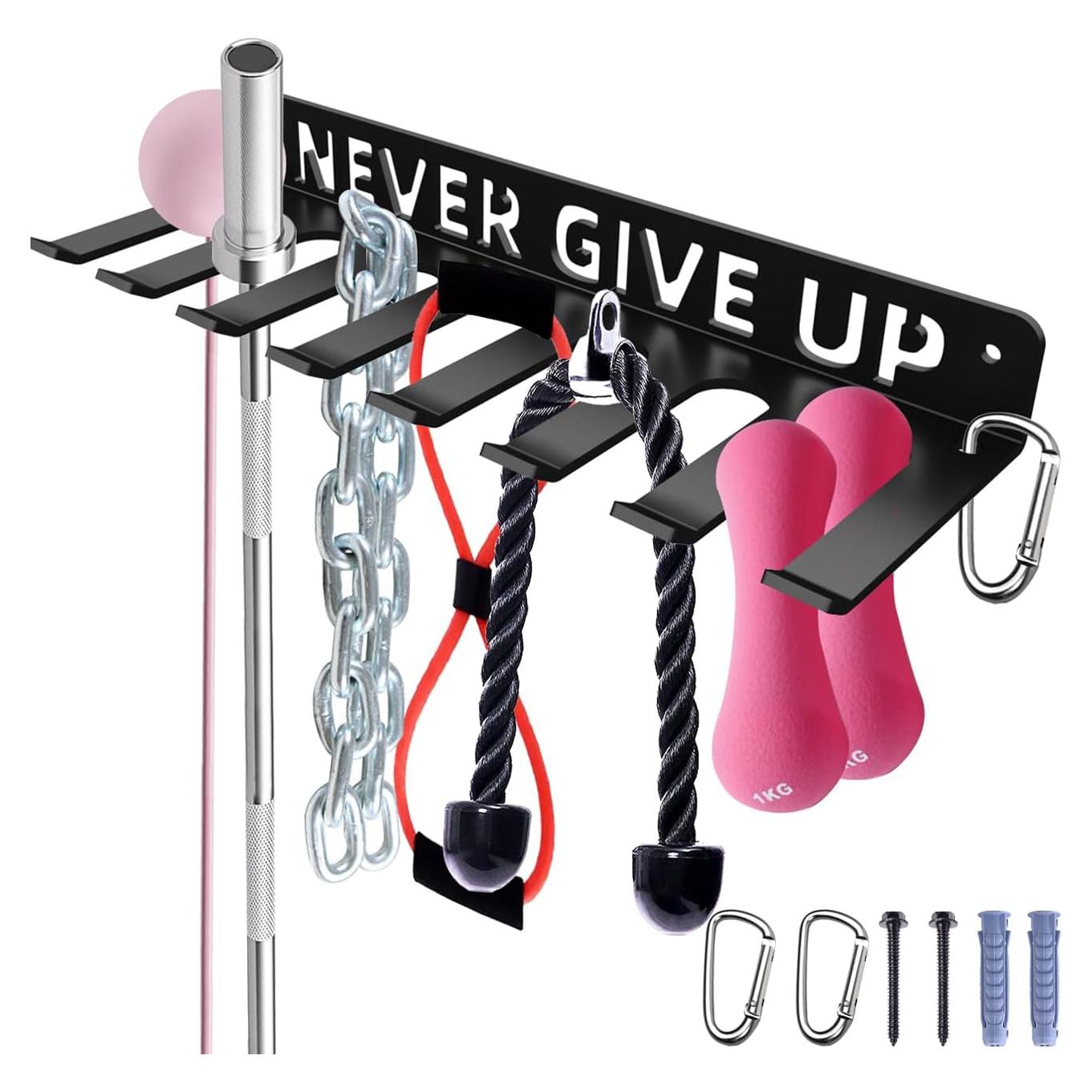 Soporte de Almacenamiento de Gimnasio Sahans con 8 Ganchos