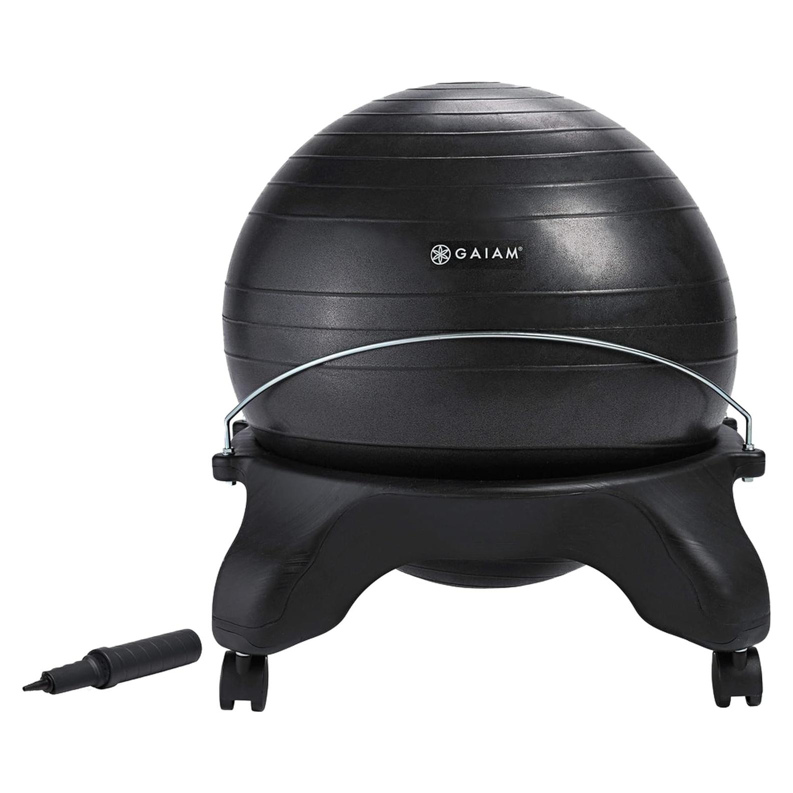 Silla de equilibrio Gaiam Classic sin respaldo con balón 52cm