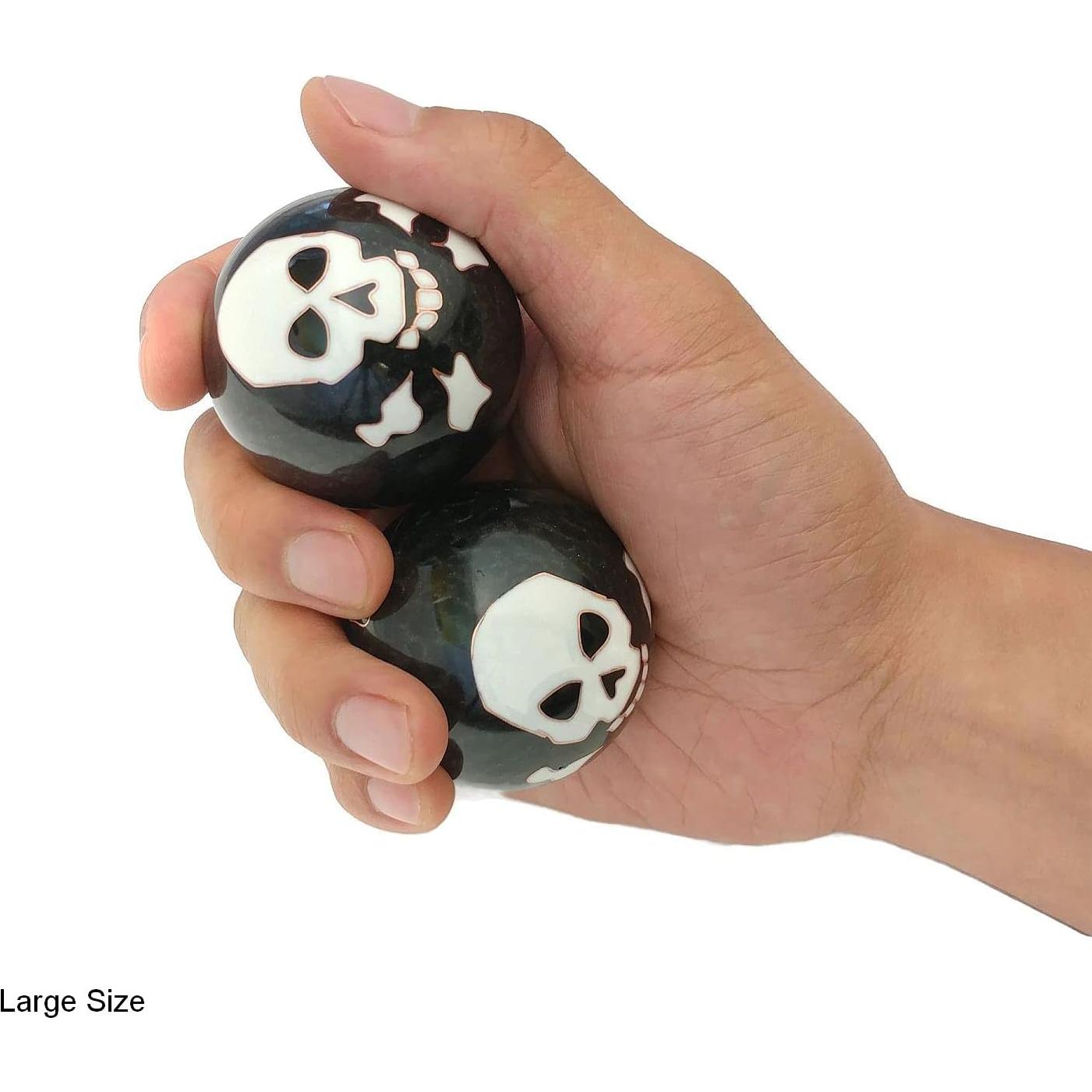 Bolas Baoding de Calavera Top Chi - Grande 5.08 cm - Terapia y Estrés