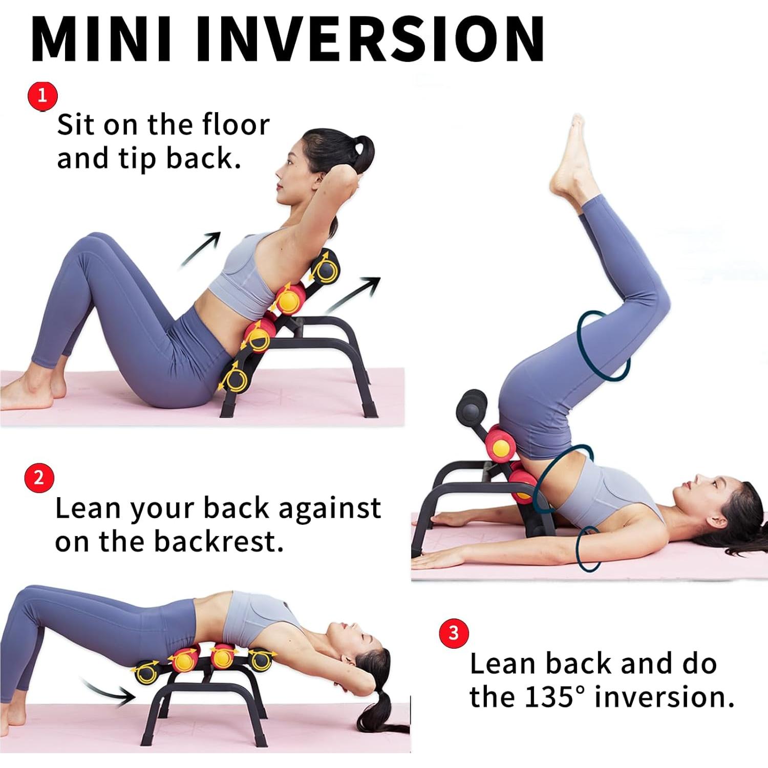 Mesa de Inversión Mini Zufumi con Rodillo de Masaje 400LB