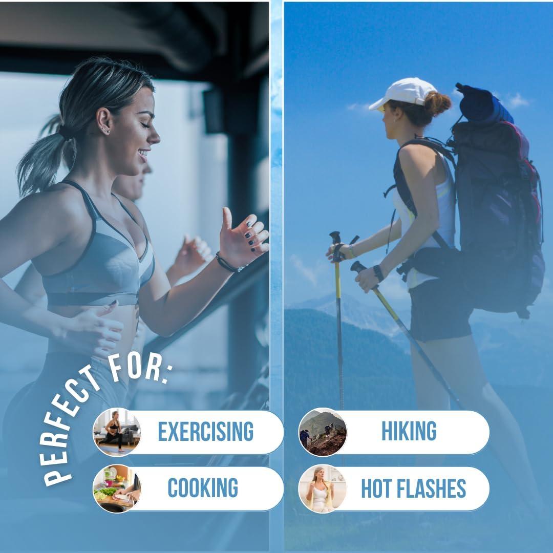 Tubo Enfriador de Cuello CoolTimeUSA Azul Reutilizable 17.78cm