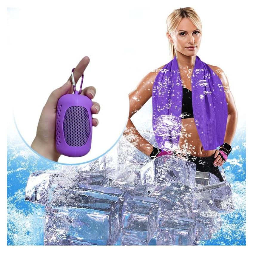 Toalla Enfriadora Microfibra Bogiruice 100% 40x30 cm Púrpura