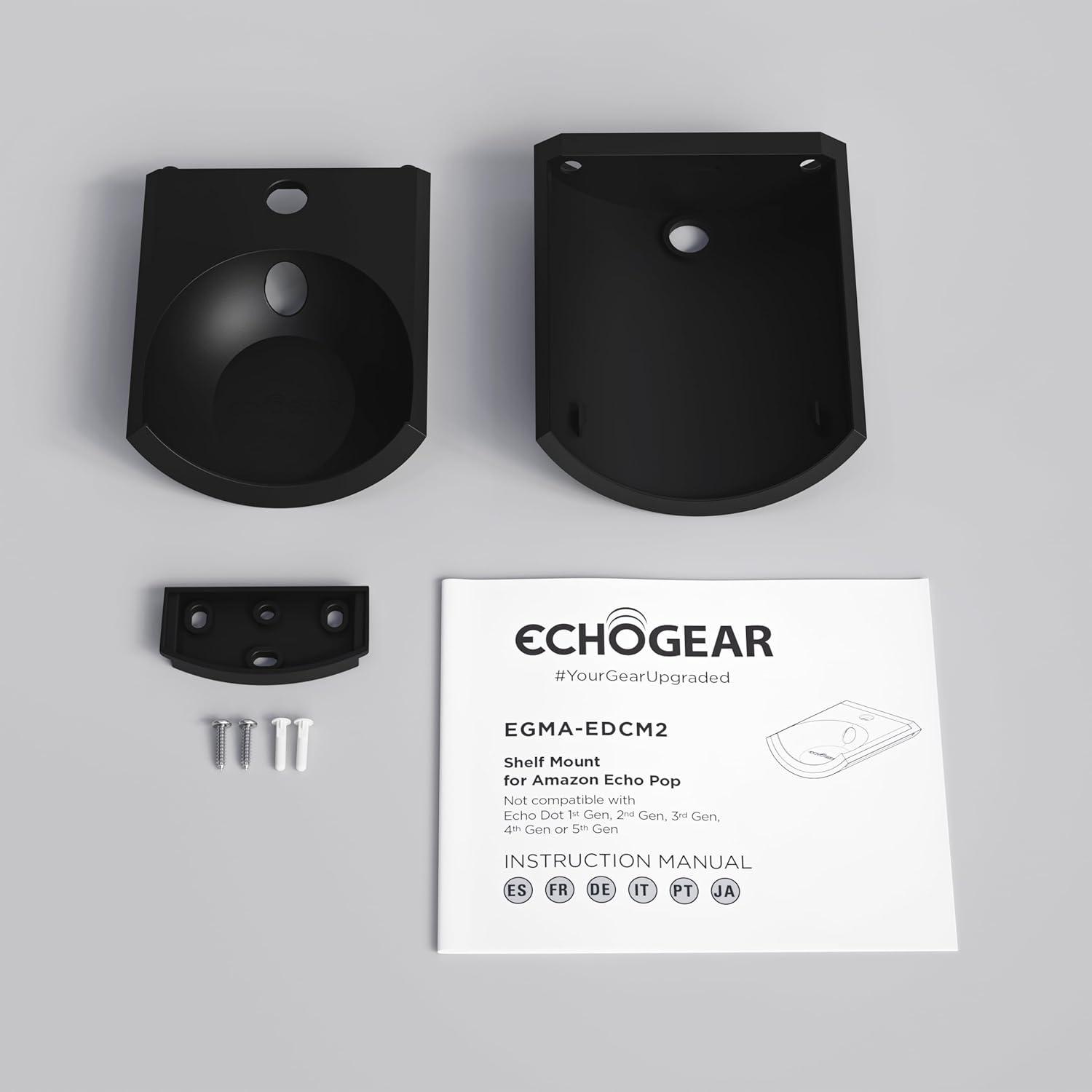 Soporte de Pared para Echo Pop Amazon 2023 - Negro