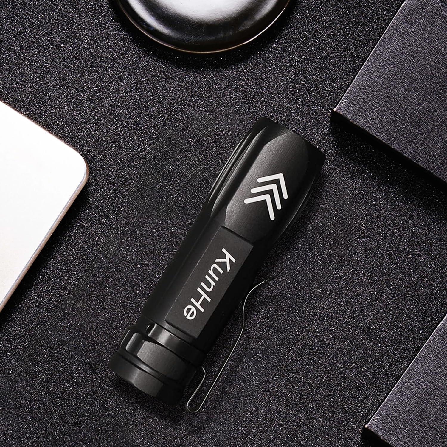 Paquete de 20 Linternas Recargables KunHe Mini 300 Lúmenes