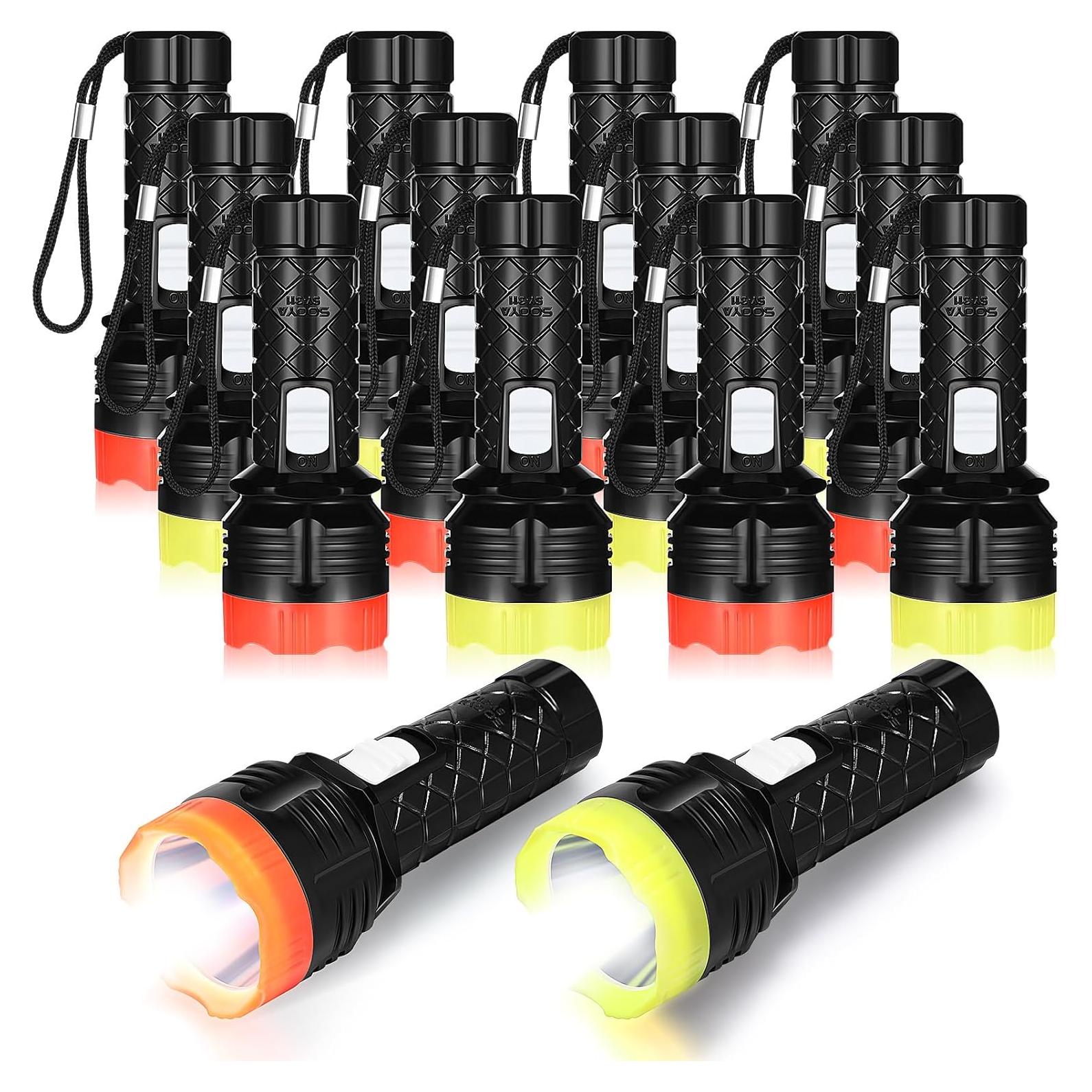 48 Mini Linternas LED de Llavero Tujoe - Colores Asortidos