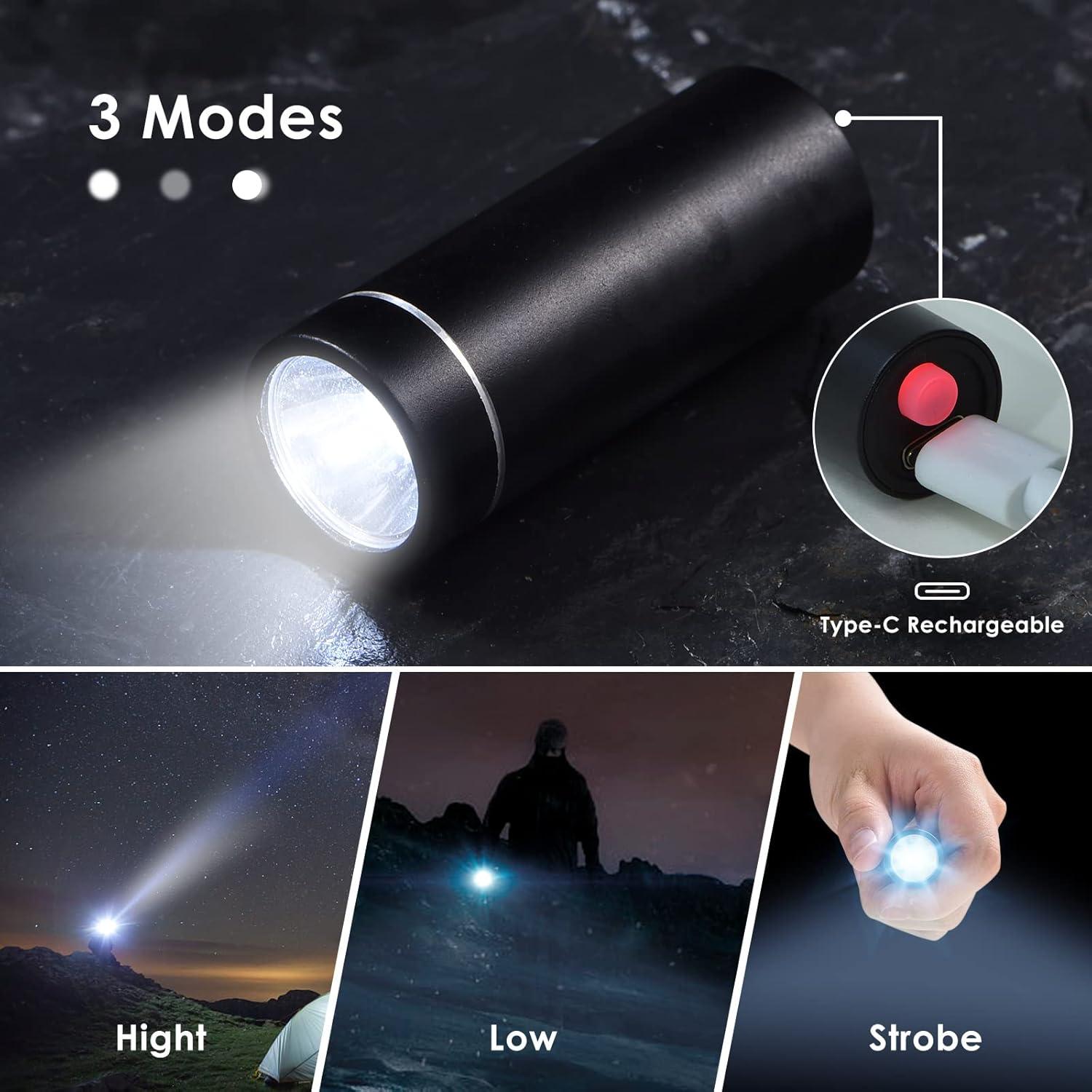 Linterna LED Compacta Whiriwhiri 200 Lúmenes Batería Recargable