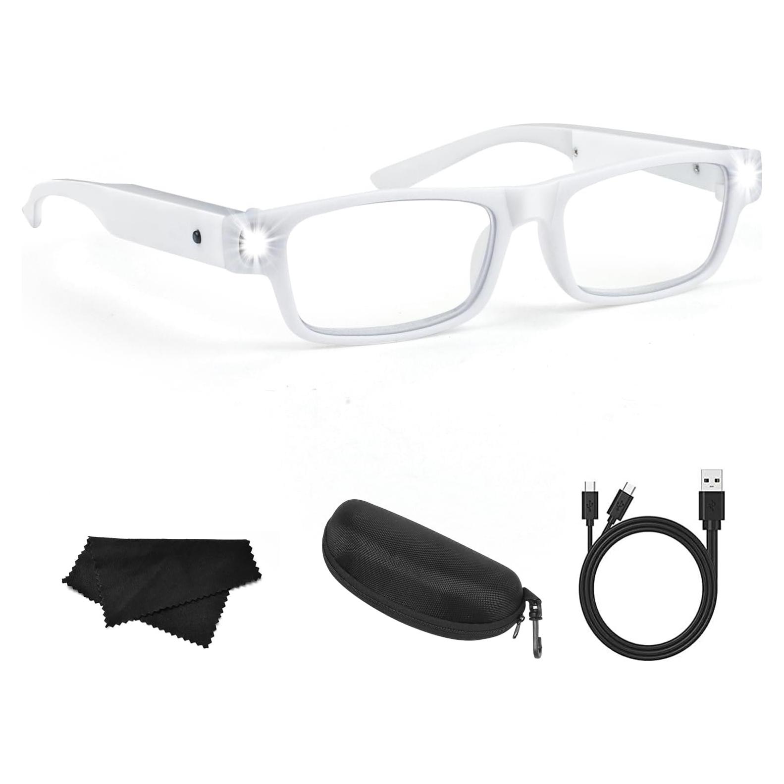 Lentes de Aumento 200% HQGZQL con Luz LED Recargables USB