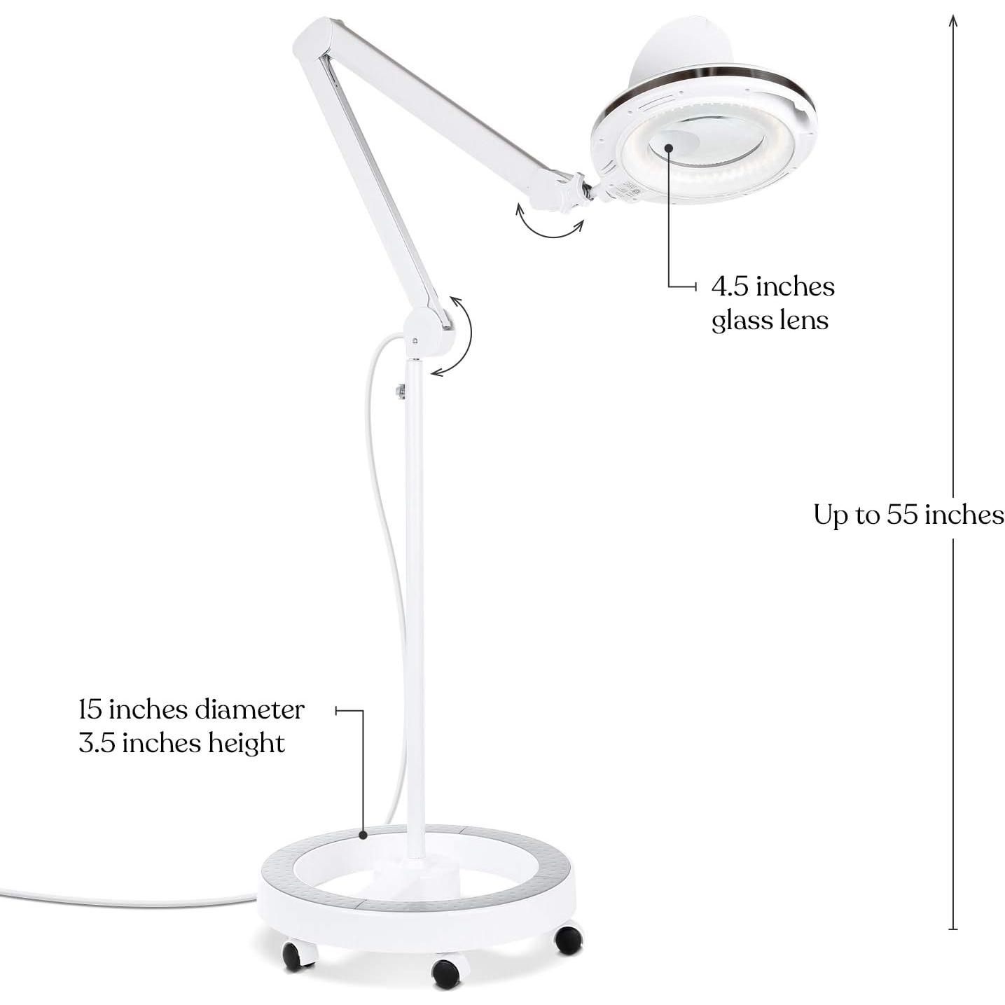 Lámpara de Pie con Lupa Brightech LightView Pro LED 5 Dioptrías