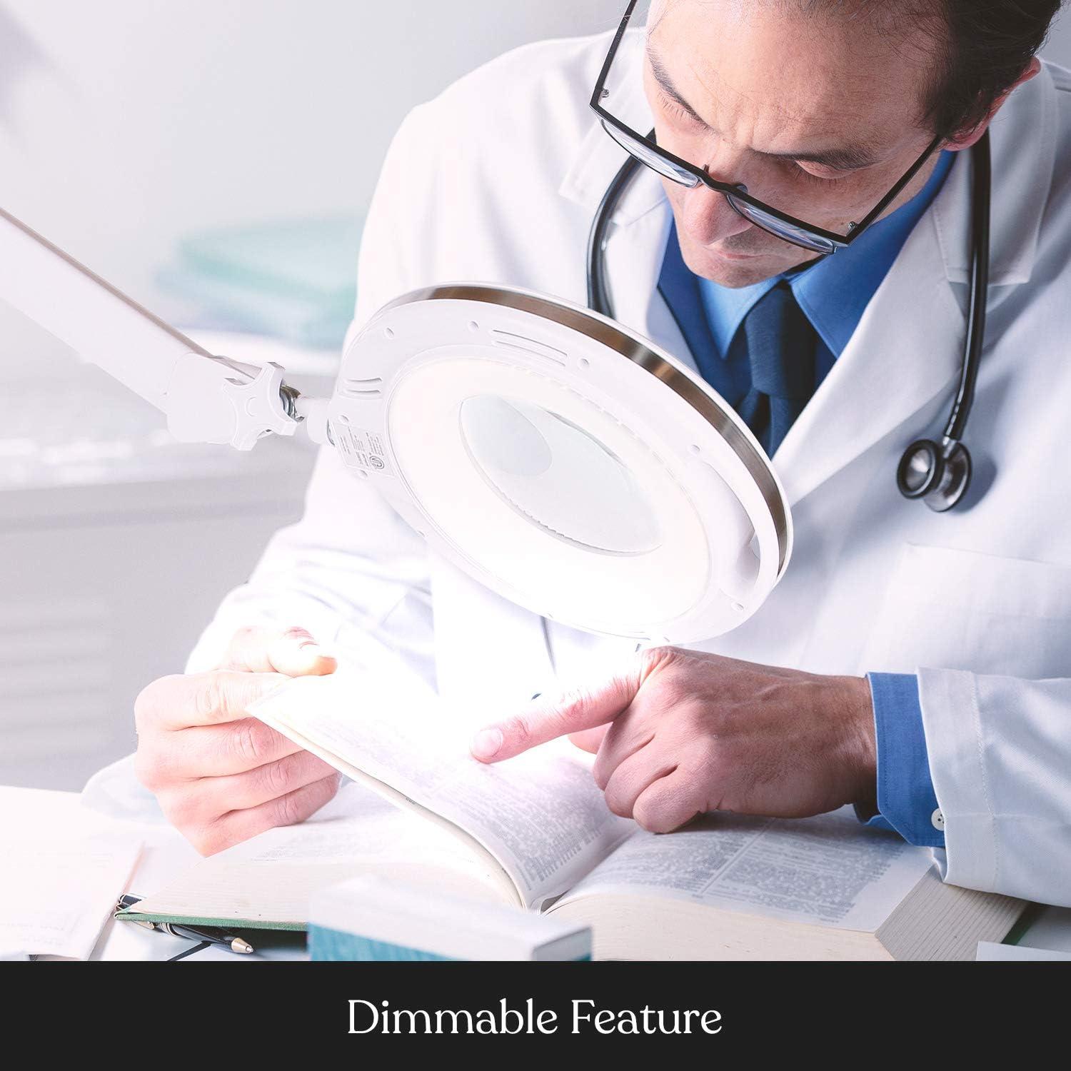 Lámpara de Pie con Lupa Brightech LightView Pro LED 5 Dioptrías