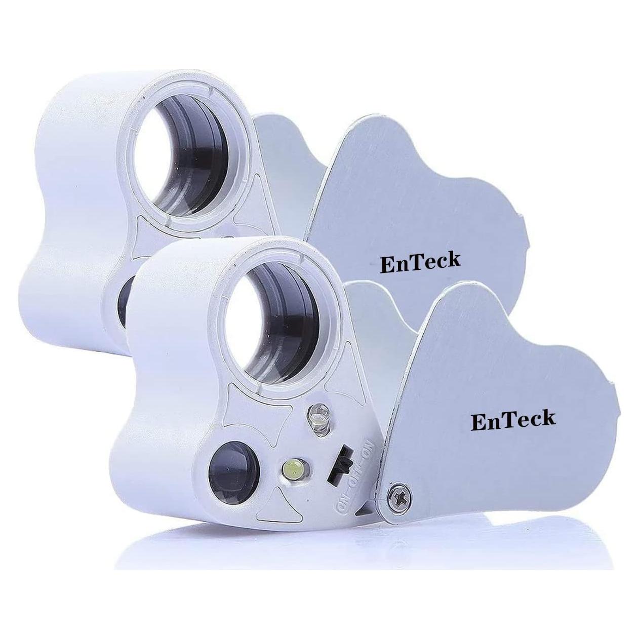 Lupa de Joyería EnTeck 30X 60X LED Doble - 2 Paquete