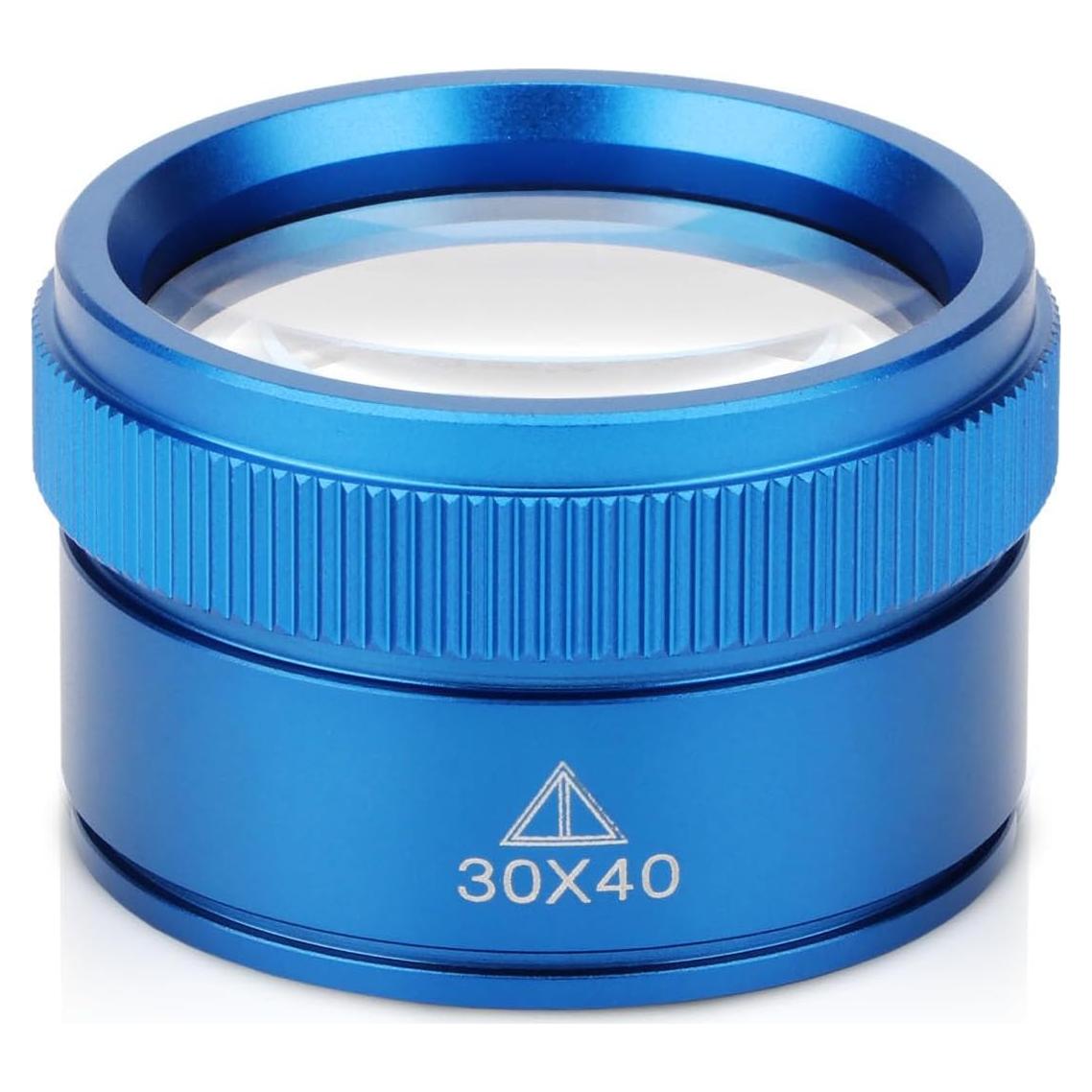 Lupa de Joyero Rongon 30X Azul 40mm para Joyería y Manualidades