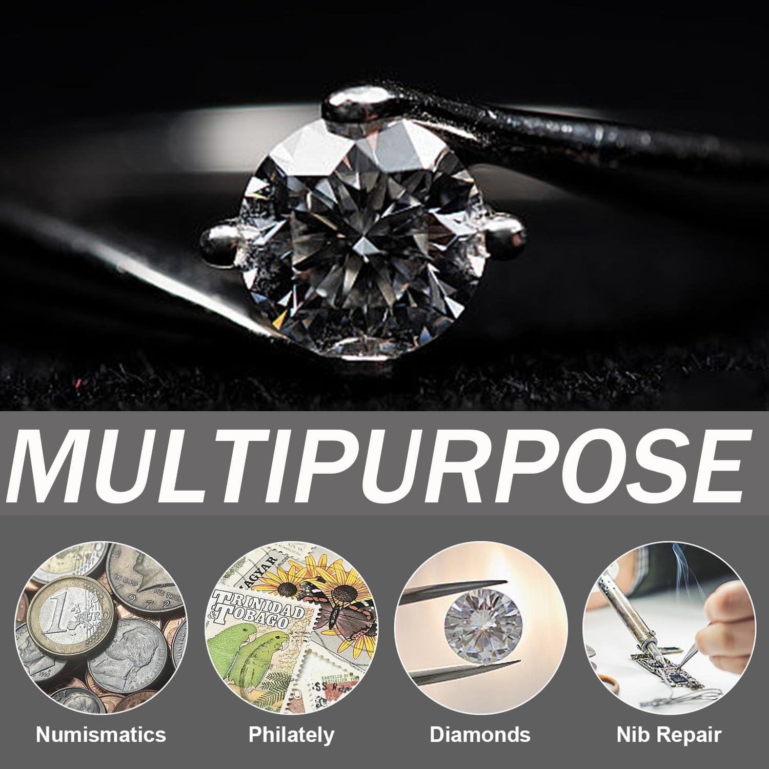 Lupa Mini 45X con 2 Luces LED Crazy Cart - Joyeros