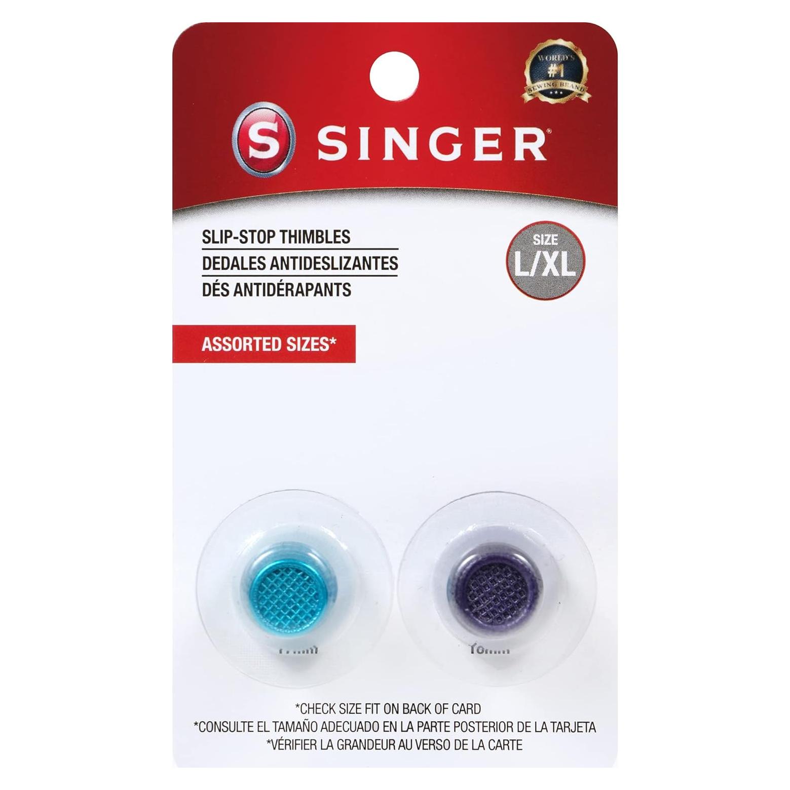 Dedales SINGER Slip Stop Set 2 Piezas Grande y Extra Grande