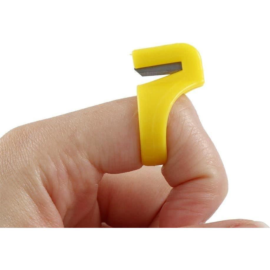 Juego de 3 Anillos de Dedal de Plástico Seadiquiet Multicolor