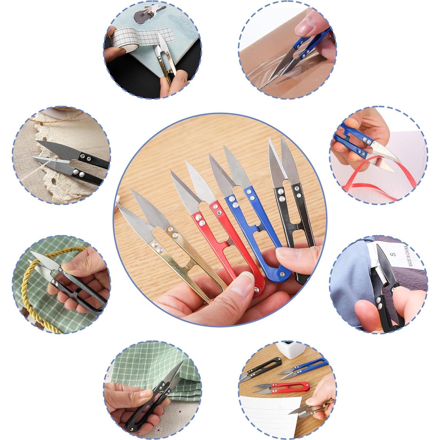 Tijeras de Coser CUGBO 24 Piezas Acero al Carbono 10.4cm