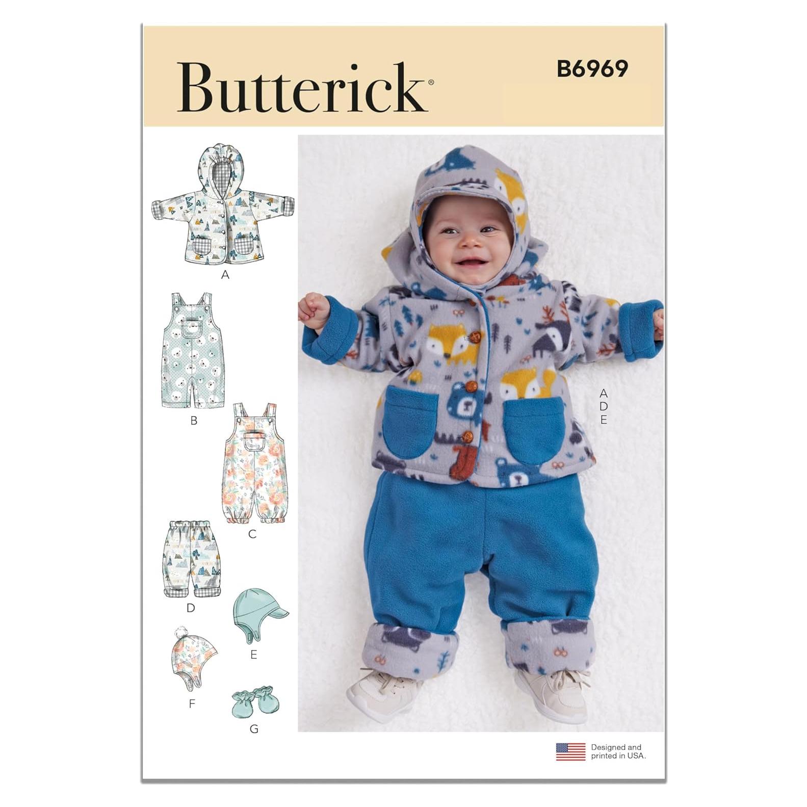 Kit de Patrones de Costura Butterick B6969 Tallas XXS-XL
