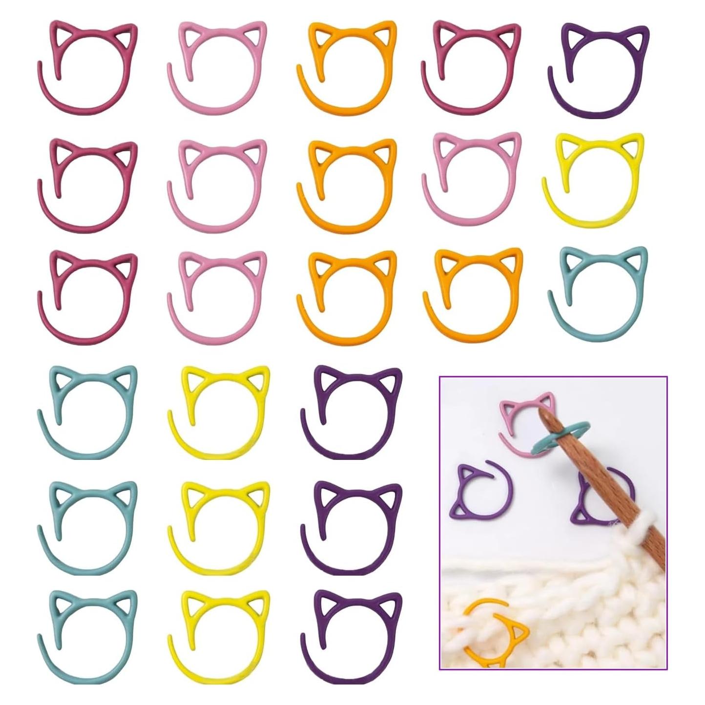 Marcadores de Puntos de Tejer Fazanwey - 24 Piezas Coloridos